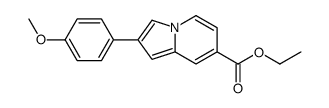 ethyl 2-(4-methoxyphenyl)indolizine-7-carboxylate Structure