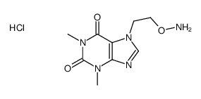 7-(2-aminooxyethyl)-1,3-dimethylpurine-2,6-dione,hydrochloride Structure