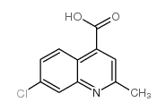 7-chloro-2-methylquinoline-4-carboxylic acid结构式