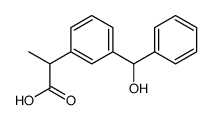 2-(3-(羟基(苯基)甲基)苯基)丙酸结构式
