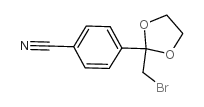 4-(2-(BROMOMETHYL)-1,3-DIOXOLAN-2-YL)BENZONITRILE Structure