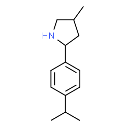 Pyrrolidine, 4-methyl-2-[4-(1-methylethyl)phenyl]- (9CI) structure