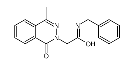 N-benzyl-2-(4-methyl-1-oxophthalazin-2-yl)acetamide Structure