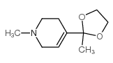 1,2,3,6-tetrahydro-1-methyl-4-(2-methyl-1,3-dioxolan-2-yl)pyridine结构式