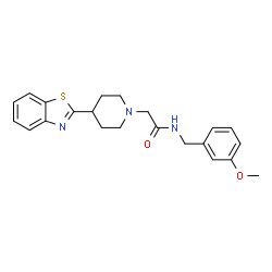 1-Piperidineacetamide,4-(2-benzothiazolyl)-N-[(3-methoxyphenyl)methyl]-(9CI)结构式