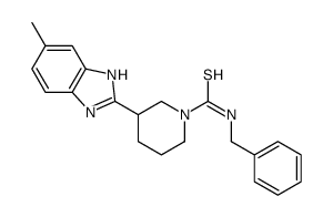 1-Piperidinecarbothioamide,3-(5-methyl-1H-benzimidazol-2-yl)-N-(phenylmethyl)-(9CI)结构式