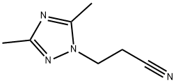 3-(3,5-Dimethyl-1H-1,2,4-triazol-1-yl)-propanenitrile structure