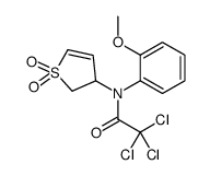 2,2,2-trichloro-N-(1,1-dioxo-2,3-dihydrothiophen-3-yl)-N-(2-methoxyphenyl)acetamide Structure