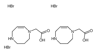 2-[(6Z)-2,3,4,8-tetrahydro-1H-1,5-diazocin-5-yl]acetic acid,trihydrobromide Structure