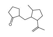 2-[(2-methyl-5-prop-1-en-2-ylcyclopentyl)methyl]cyclopentan-1-one Structure