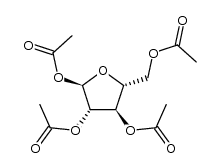 1,2,3,5-tetra-O-acetyl-α-D-arabinofuranose结构式