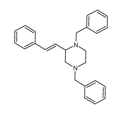 1,4-dibenzyl-2-styryl-piperazine Structure