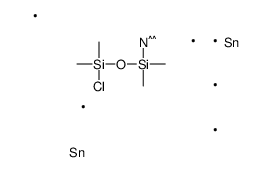 [[bis(trimethylstannyl)amino]-[chloro(dimethyl)silyl]oxy-methylsilyl]methane结构式