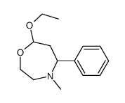 7-ethoxy-4-methyl-5-phenyl-1,4-oxazepane结构式