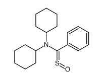 N-cyclohexyl-N-[phenyl(sulfinyl)methyl]cyclohexanamine结构式