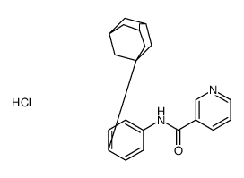 N-(P-(1-ADAMANTYL)PHENYL)NICOTINAMIDE HYDROCHLORIDE Structure