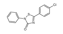 5-(4-chlorophenyl)-2-phenyl-1,2,4-thiadiazol-3-one Structure