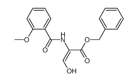(E)-3-Hydroxy-2-(2-methoxy-benzoylamino)-acrylic acid benzyl ester Structure