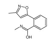 N-methyl-2-(3-methyl-1,2-oxazol-5-yl)benzamide结构式