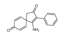4-amino-3-phenylspiro[4.5]deca-3,6,9-triene-2,8-dione Structure