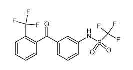 C,C,C-Trifluoro-N-[3-(2-trifluoromethyl-benzoyl)-phenyl]-methanesulfonamide Structure