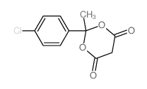 1,3-Dioxane-4,6-dione,2-(4-chlorophenyl)-2-methyl- Structure