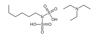 N,N-diethylethanamine,hexyl(sulfo)sulfamic acid结构式