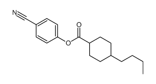 (4-cyanophenyl) 4-butylcyclohexane-1-carboxylate结构式