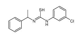 1-(3-chlorophenyl)-3-(1-phenylethyl)thiourea结构式