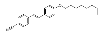4-[2-(4-octoxyphenyl)ethenyl]benzonitrile Structure