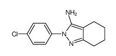 2-(4-chlorophenyl)-4,5,6,7-tetrahydroindazol-3-amine Structure