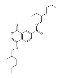 1,2,4-Benzenetricarboxylic acid hydrogen 1,4-bis(2-ethylhexyl) ester Structure