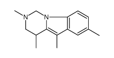 2,4,5,7-tetramethyl-3,4-dihydro-1H-pyrimido[1,6-a]indole Structure