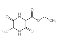 2-Piperazinecarboxylicacid, 5-methyl-3,6-dioxo-, ethyl ester Structure