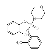 Phosphonic acid,4-morpholinyl-, bis(2-methylphenyl) ester (9CI)结构式