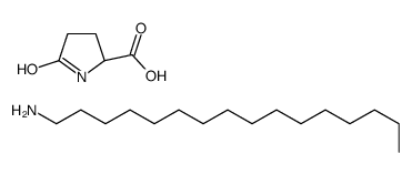 hexadecan-1-amine,(2S)-5-oxopyrrolidine-2-carboxylic acid结构式