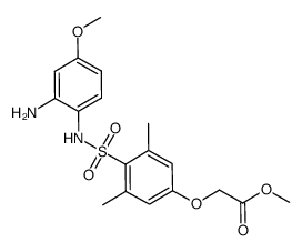 Methyl [4-(2-amino-4-methoxyphenyl)aminosulfonyl-3,5-dimethylphenoxy]acetate Structure
