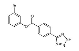 (3-bromophenyl) 4-(2H-tetrazol-5-yl)benzoate结构式