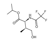 1-isopropyl (2S,3S)-3-methyl-N-(trifluoroacetamido)homoserinate Structure