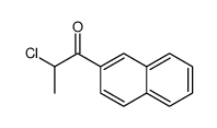 1-Propanone, 2-chloro-1-(2-naphthalenyl)- (9CI) structure