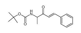 ((E)-1-Methyl-2-oxo-4-phenyl-but-3-enyl)-carbamic acid tert-butyl ester Structure