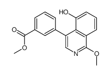 methyl 3-(5-hydroxy-1-methoxyisoquinolin-4-yl)benzoate结构式