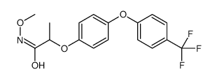 N-methoxy-2-[4-[4-(trifluoromethyl)phenoxy]phenoxy]propanamide结构式