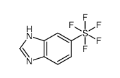 5-(Pentafluorothio)-1H-benzimidazole, 5-(Pentafluorosulphanyl)-1H-benzimidazole Structure