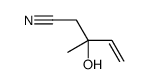 3-hydroxy-3-methylpent-4-enenitrile Structure