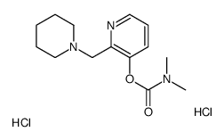 [2-(piperidin-1-ium-1-ylmethyl)pyridin-1-ium-3-yl] N,N-dimethylcarbamate,dichloride Structure