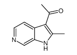 1-(2-methyl-1H-pyrrolo[2,3-c]pyridin-3-yl)ethanone结构式