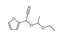 1-ethoxyethyl ether of furfural cyanohydrin Structure