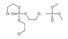 [methoxy(methyl)phosphoryl]oxymethane,tris(2-chloroethyl) phosphate Structure