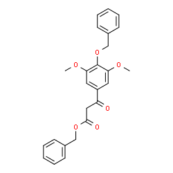 benzyl 3-[4-(benzyloxy)-3,5-dimethoxyphenyl]-3-oxopropionate结构式